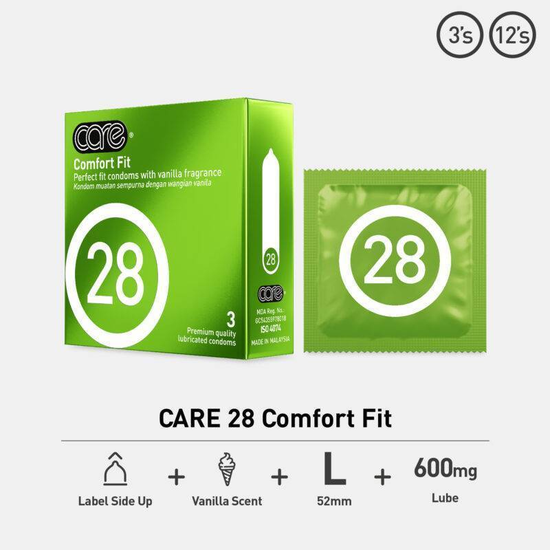 CARE 28 Comfort Fit condom for the basic