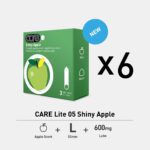 CARE Lite 05 Shiny Apple Condom, Smooth lubricated condoms with apple fragrance